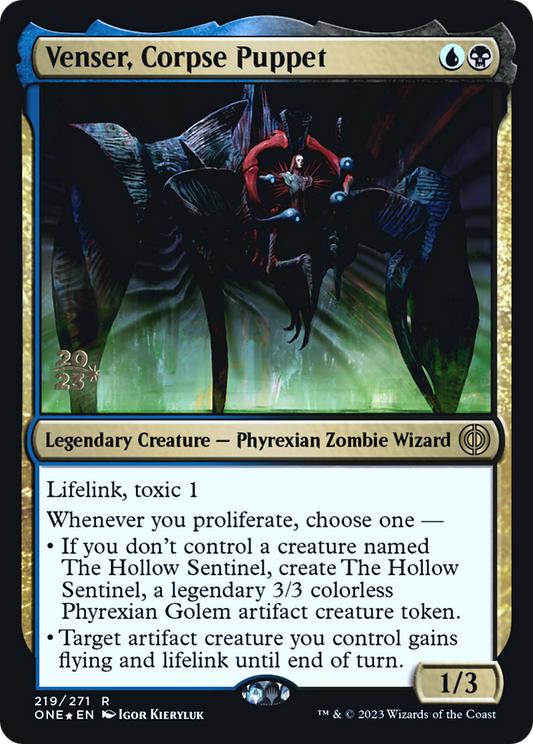 Venser, Corpse Puppet (PONE-219S) - Phyrexia: All Will Be One Promos Foil