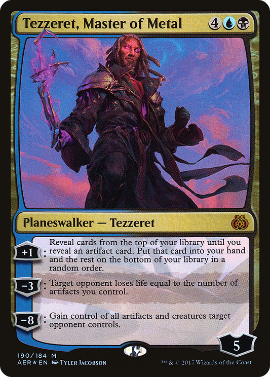 Tezzeret, Master of Metal (AER-190) - Aether Revolt Foil