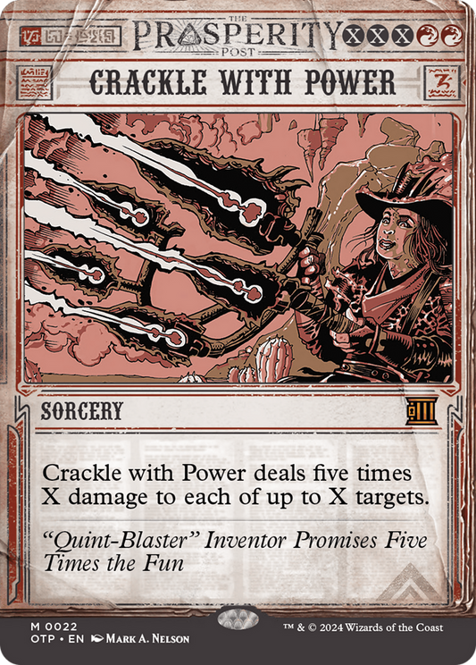 Crackle with Power  (Borderless)(OTP-022) - Breaking News: (Showcase) Foil