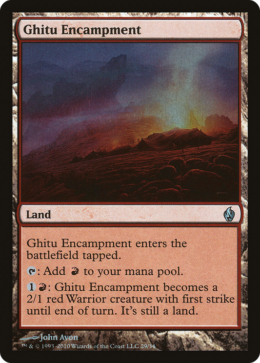 Ghitu Encampment (PD2-029) - Premium Deck Series: Fire and Lightning Foil