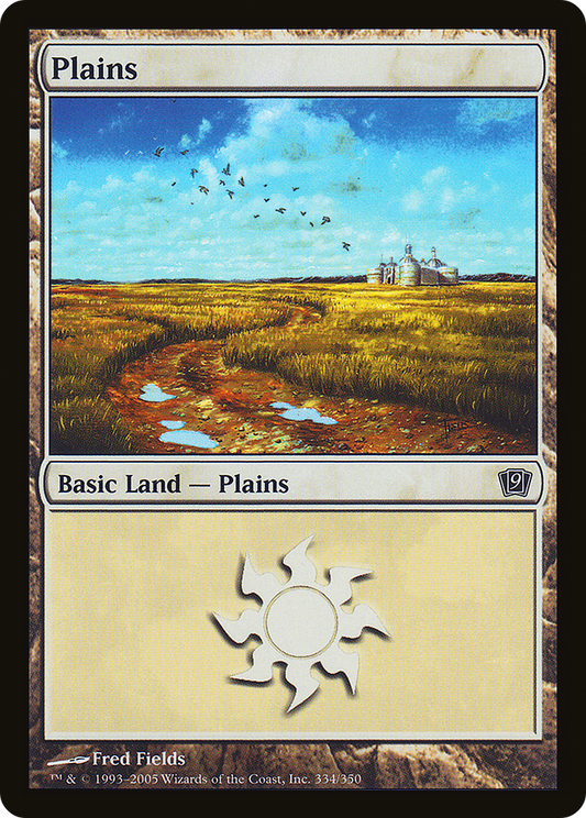 Plains (9ED-334★) - Ninth Edition Foil