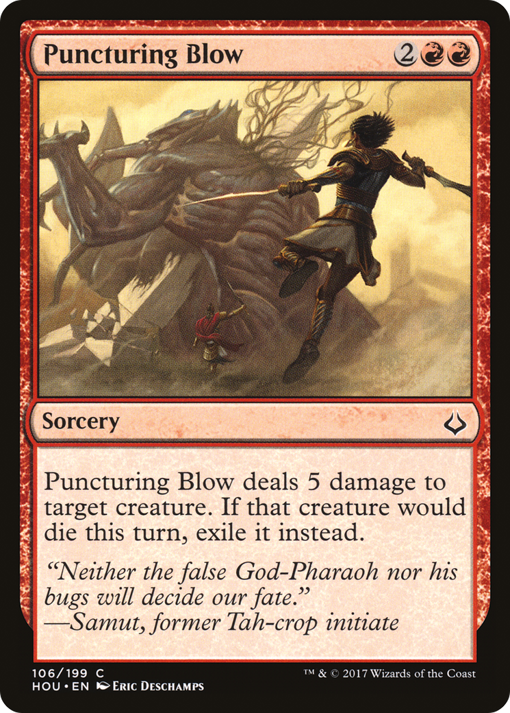 Puncturing Blow (HOU-106) - Hour of Devastation Foil