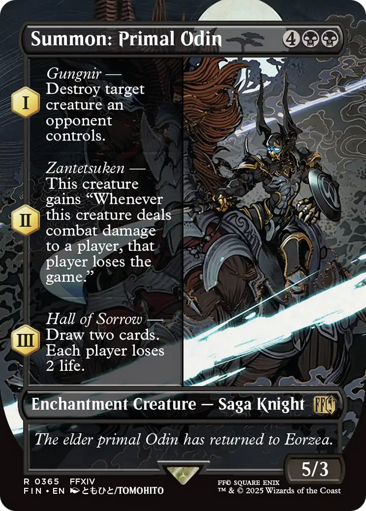 Summon: Primal Odin (Borderless) (FIN-365) - FINAL FANTASY (Borderless) Foil