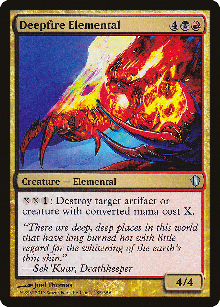 Deepfire Elemental (C13-185) - Commander 2013