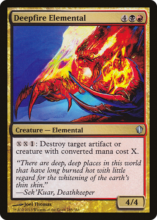 Deepfire Elemental (C13-185) - Commander 2013