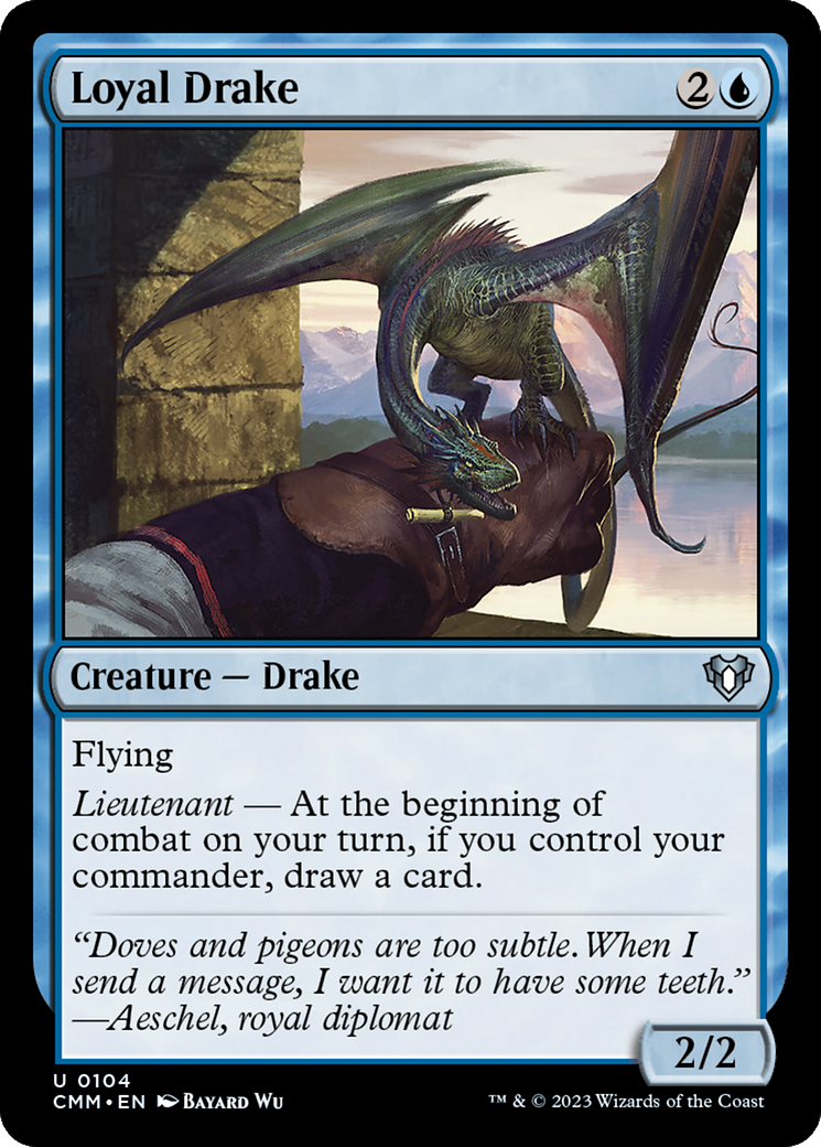 Loyal Drake (CMM-104) - Commander Masters Foil