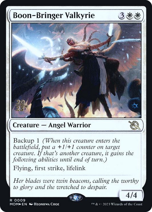 Boon-Bringer Valkyrie (PRE-09S) - March of the Machine Promos (Prerelease) Foil