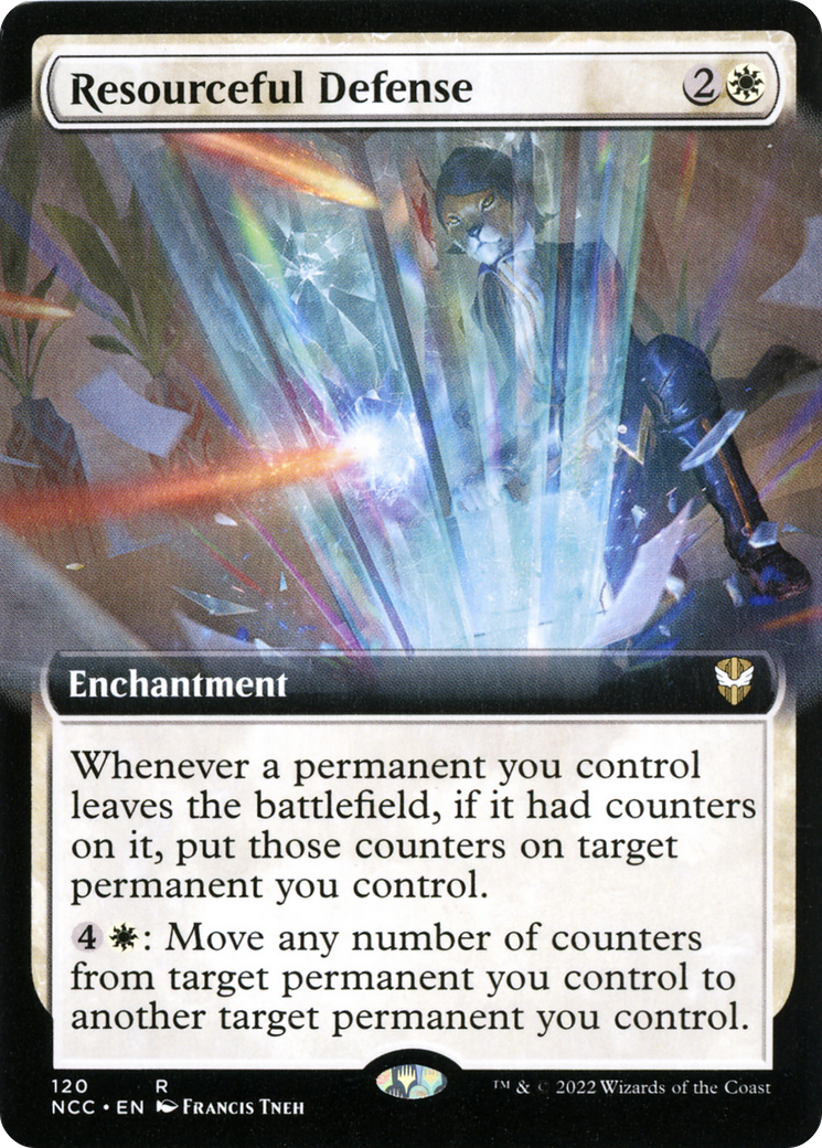 Resourceful Defense (NCC-120) - New Capenna Commander: (Extended Art)