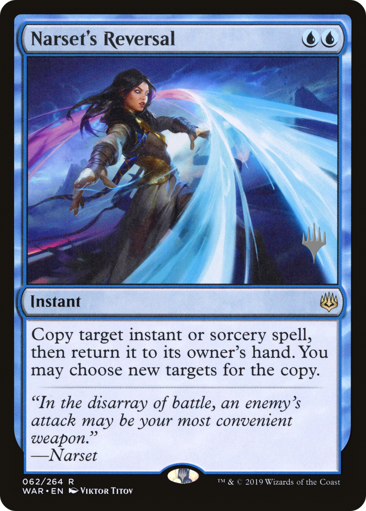 Narset's Reversal (PPTHB-62P) - War of the Spark Promos (Promo Pack) Foil