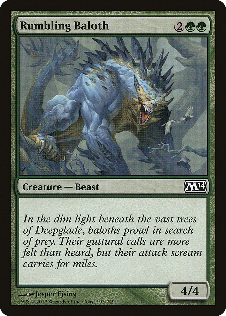 Rumbling Baloth (M14-193) - Magic 2014