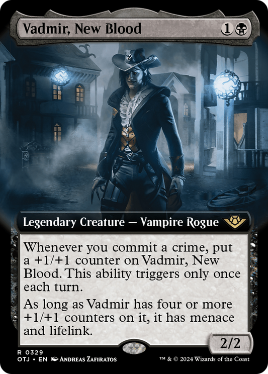 Vadmir, New Blood (OTJ-329) - Outlaws of Thunder Junction: (Extended Art)