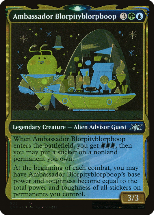 Ambassador Blorpityblorpboop (UNF-505) - Unfinity: (Showcase) Foil