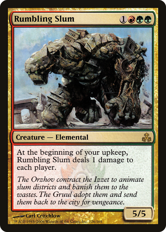 Rumbling Slum (GPT-126) - Guildpact Foil