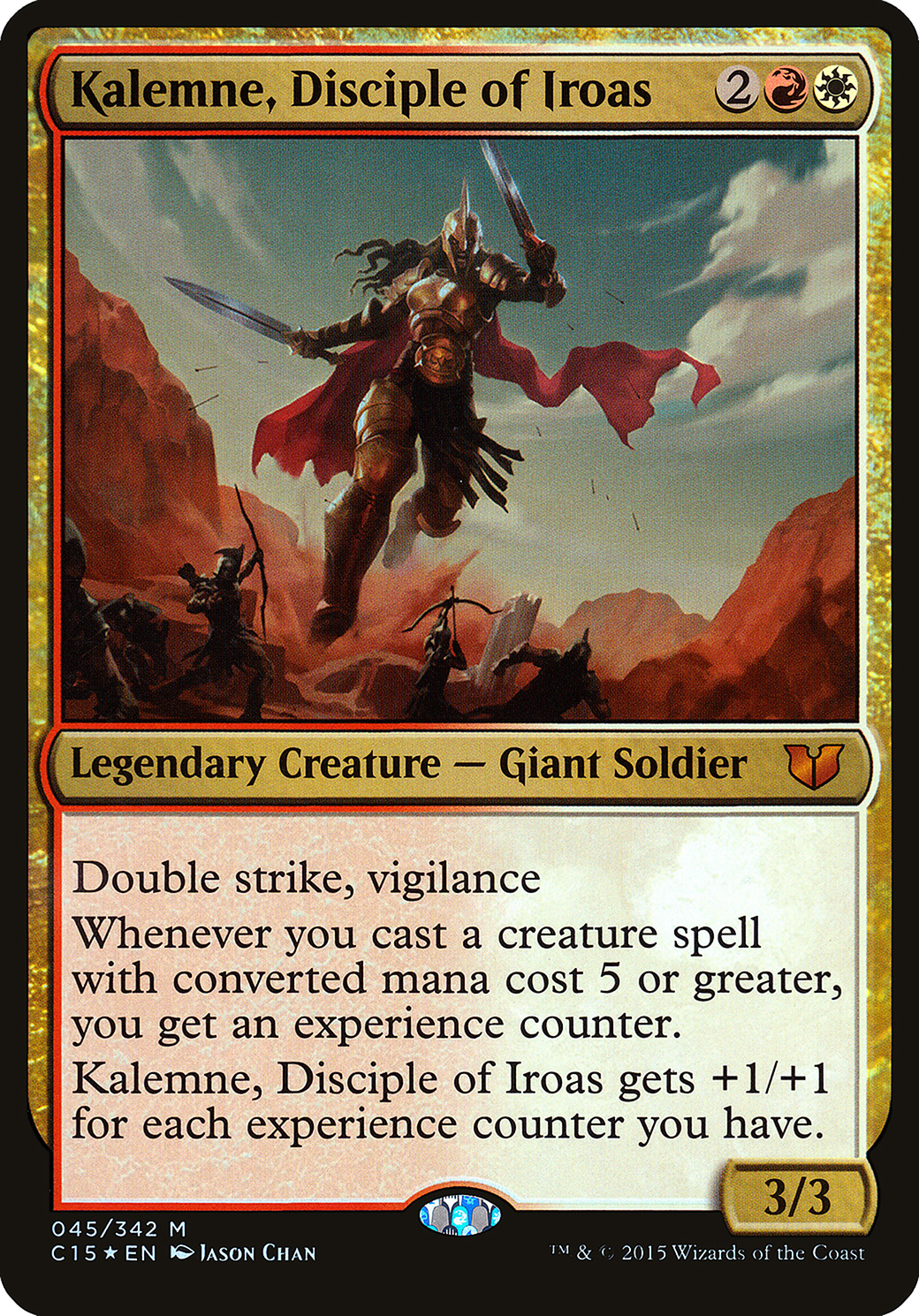 Kalemne, Disciple of Iroas (OC15-045) - Commander 2015 Oversized Foil