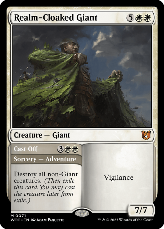Realm-Cloaked Giant // Cast Off (WOC-071) - Wilds of Eldraine Commander