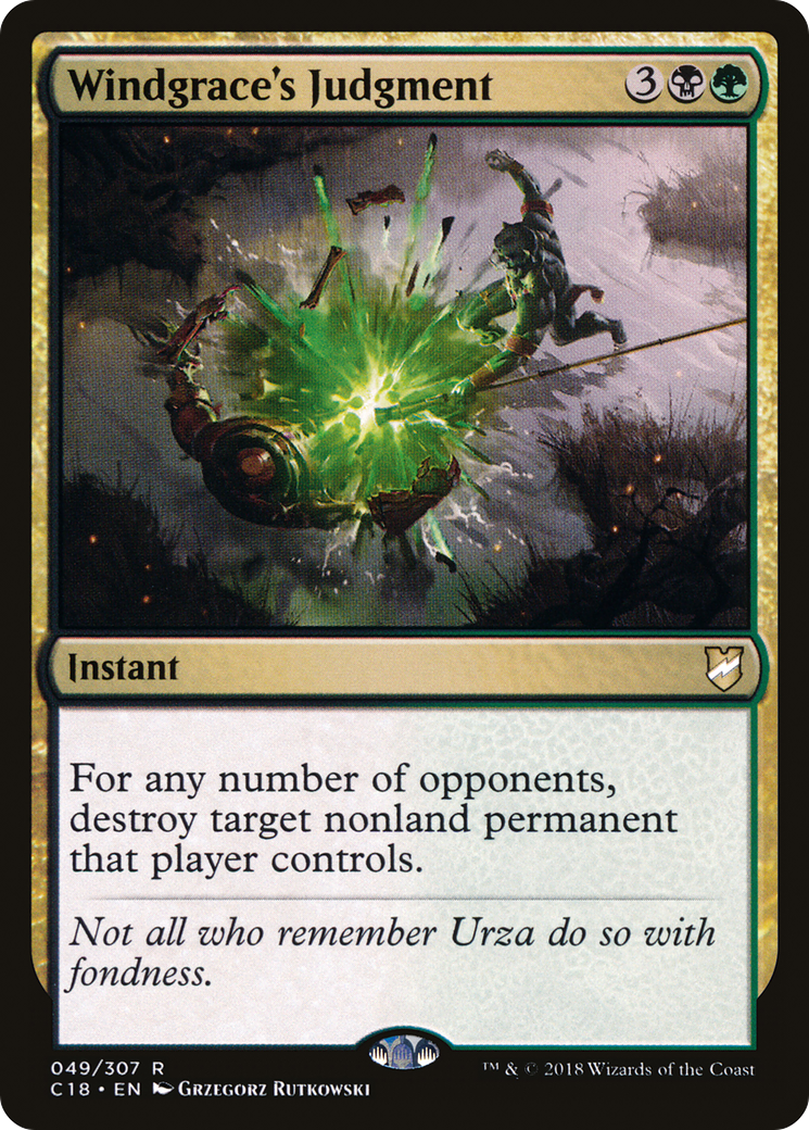 Windgrace's Judgment (C18-049) - Commander 2018