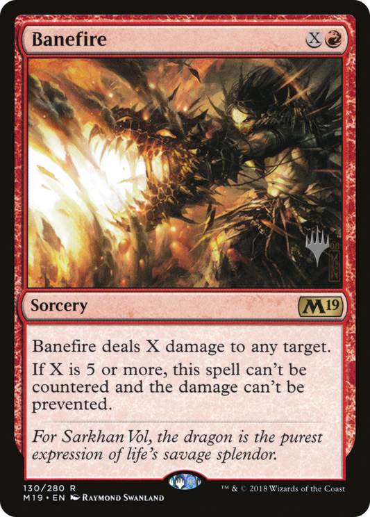Banefire (PPM20-130) - Core Set 2019 Promos Foil (Promo Pack)