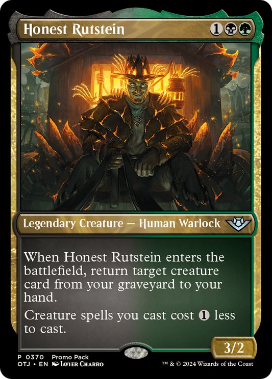 Honest Rutstein (PPOTJ-370) - Outlaws of Thunder Junction Foil (Promo Pack)