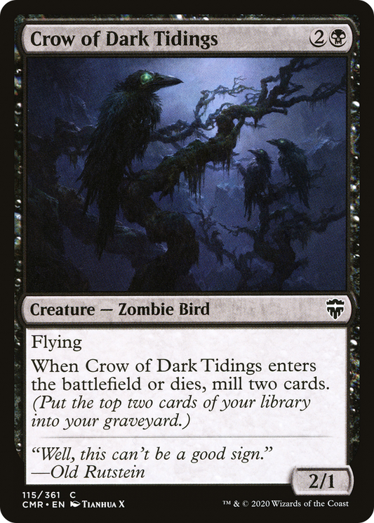 Crow of Dark Tidings (CMR-115) - Commander Legends