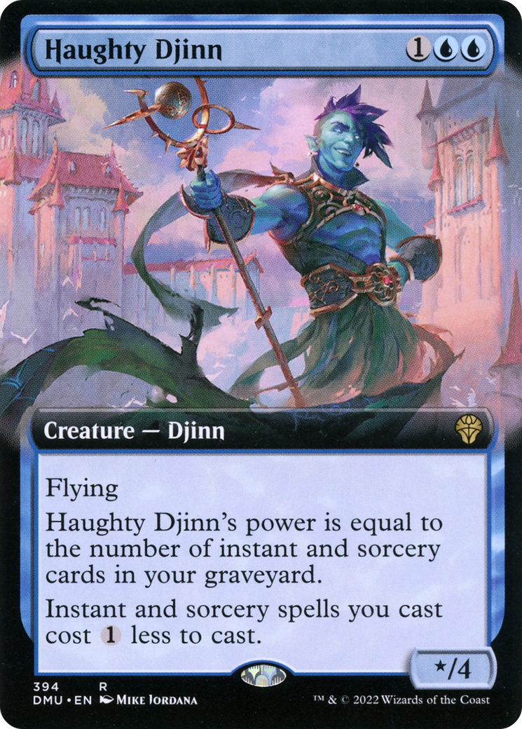 Haughty Djinn (DMU-394) - Dominaria United: (Extended Art)