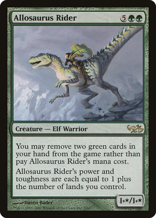 Allosaurus Rider (DD1-002) - Duel Decks: Elves vs. Goblins