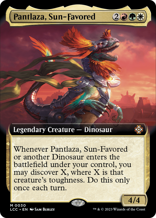 Pantlaza, Sun-Favored (LCC-030) - The Lost Caverns of Ixalan Commander: (Extended Art) Foil