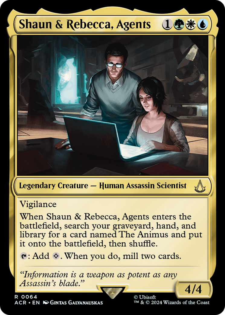 Shaun & Rebecca, Agents (ACR-064) - Assassin's Creed Foil