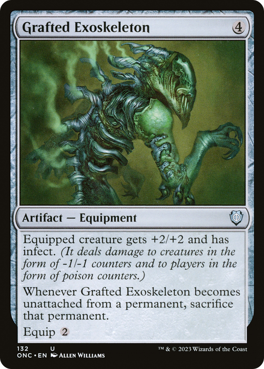 Grafted Exoskeleton (ONC-132) - Phyrexia: All Will Be One Commander