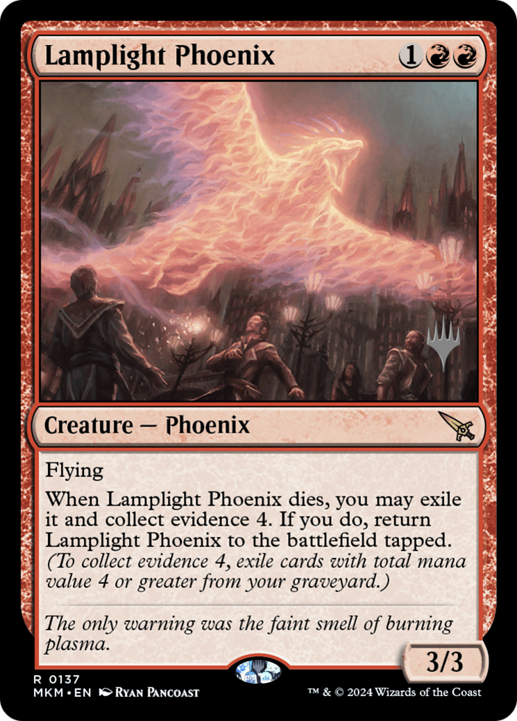 Lamplight Phoenix (PMKM-137P) - Murders at Karlov Manor Promos