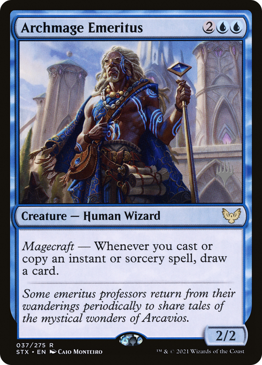 Archmage Emeritus (PSTX-37P) - Strixhaven: School of Mages Promos