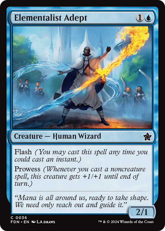 Elementalist Adept (FDN-036) - Foundations Foil