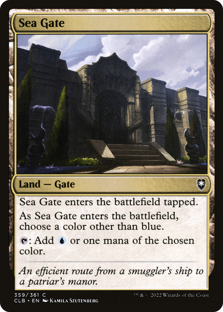 Sea Gate (CLB-359) - Commander Legends: Battle for Baldur's Gate