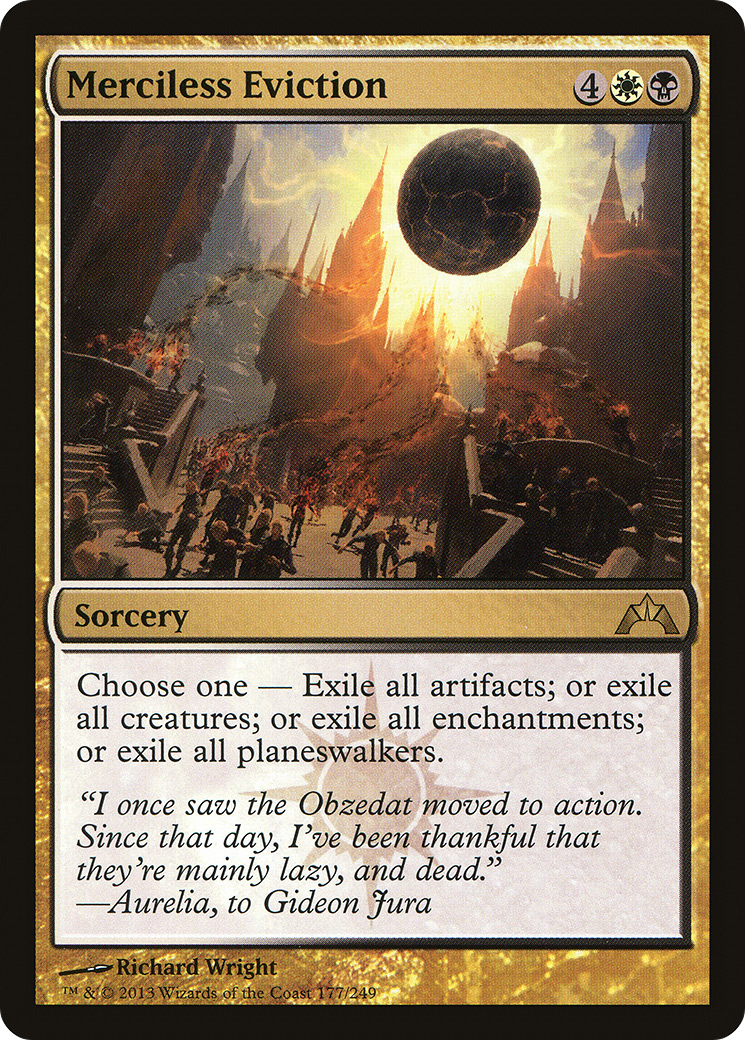 Merciless Eviction (GTC-177) - Gatecrash Foil