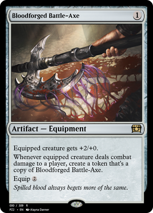 Bloodforged Battle-Axe (PZ2-65713) - Treasure Chest Foil