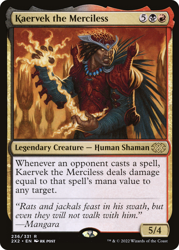 Kaervek the Merciless (2X2-236) - Double Masters 2022 Foil