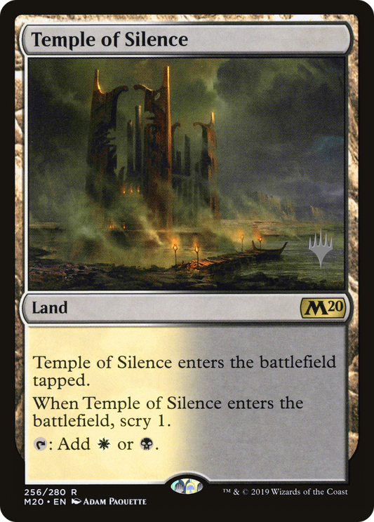 Temple of Silence (PPM20-256P) - Core Set 2020 Promos (Promo Pack)