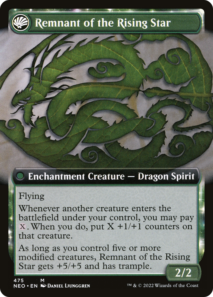 Jugan Defends the Temple (Extended Art) (NEO-475) - Kamigawa: Neon Dynasty: (Extended Art, fandfc)
