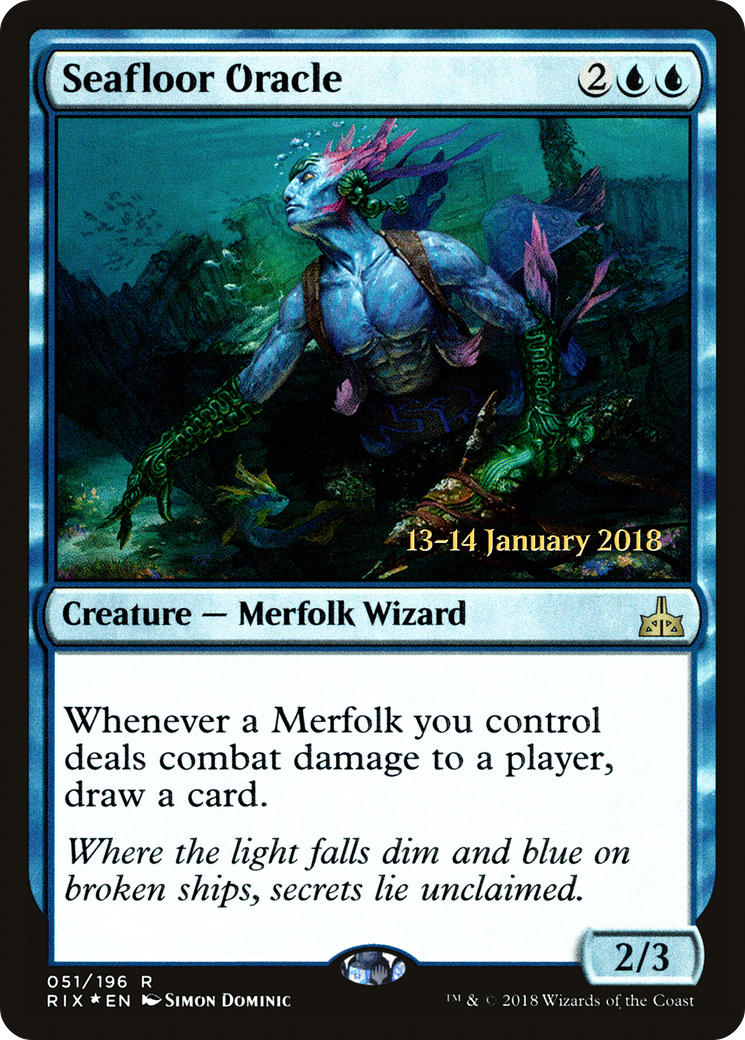 Seafloor Oracle (PRE-51S) - Rivals of Ixalan Promos (Prerelease) Foil