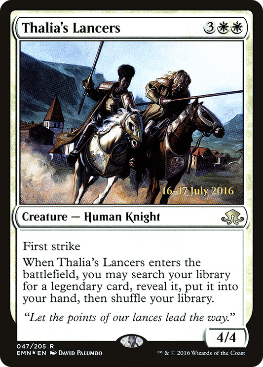 Thalia's Lancers (PEMN-47S) - Eldritch Moon Promos Foil