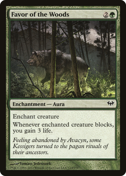 Favor of the Woods (DKA-113) - Dark Ascension Foil