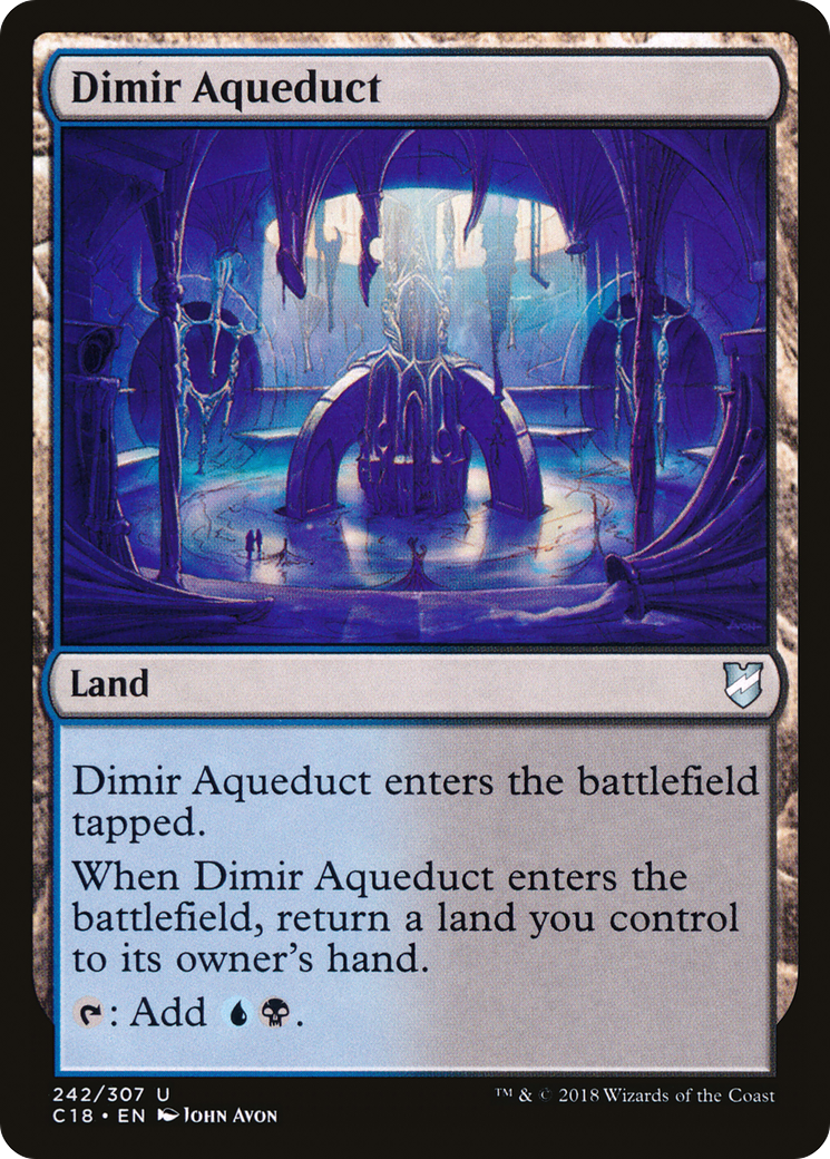 Dimir Aqueduct (C18-242) - Commander 2018