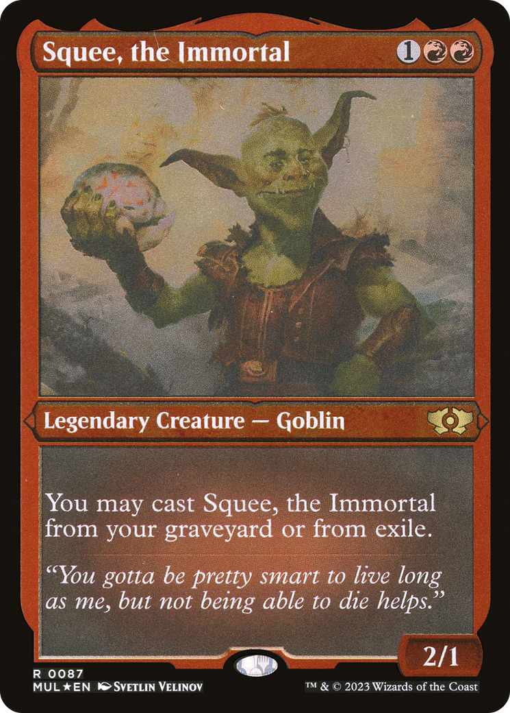 Squee, the Immortal (MUL-087) - Multiverse Legends Etched Foil