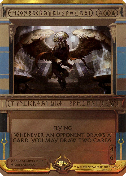 Consecrated Sphinx (MP2-008) - Amonkhet Invocations (Borderless) Foil