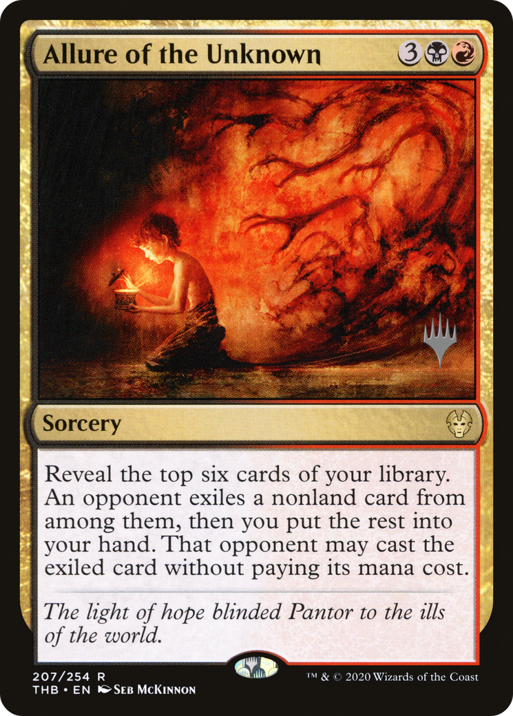 Allure of the Unknown (PPTHB-207P) - Theros Beyond Death Promos (Promo Pack) Foil