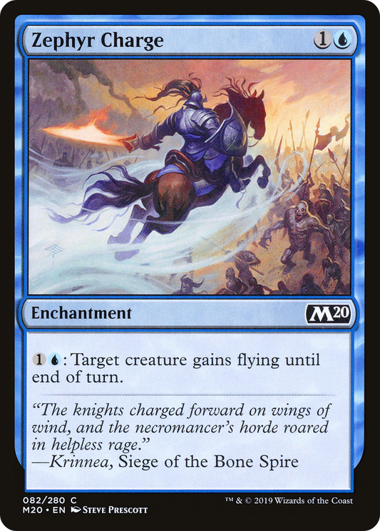 Zephyr Charge (M20-082) - Core Set 2020 Foil