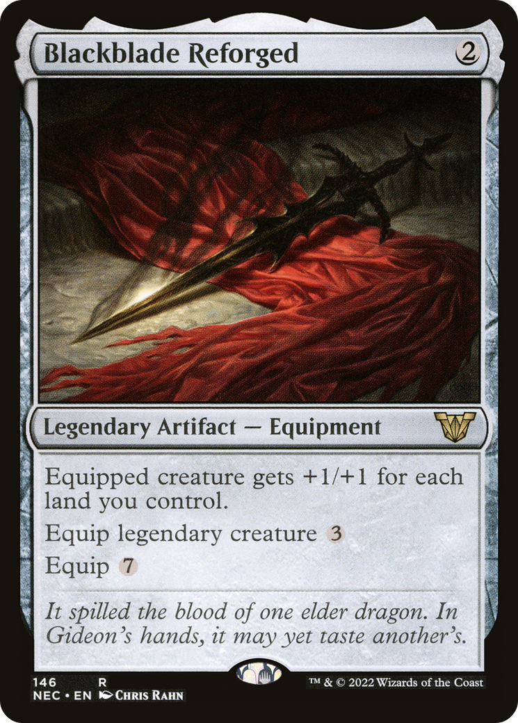 Blackblade Reforged (NEC-146) - Neon Dynasty Commander