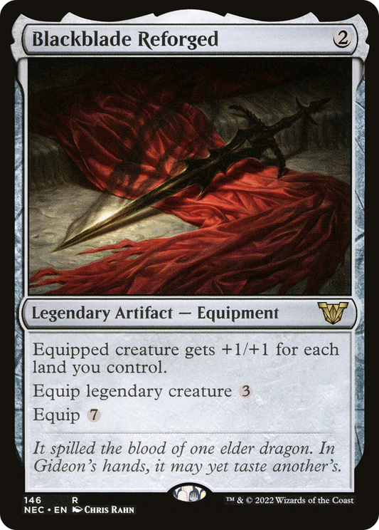 Blackblade Reforged (NEC-146) - Neon Dynasty Commander