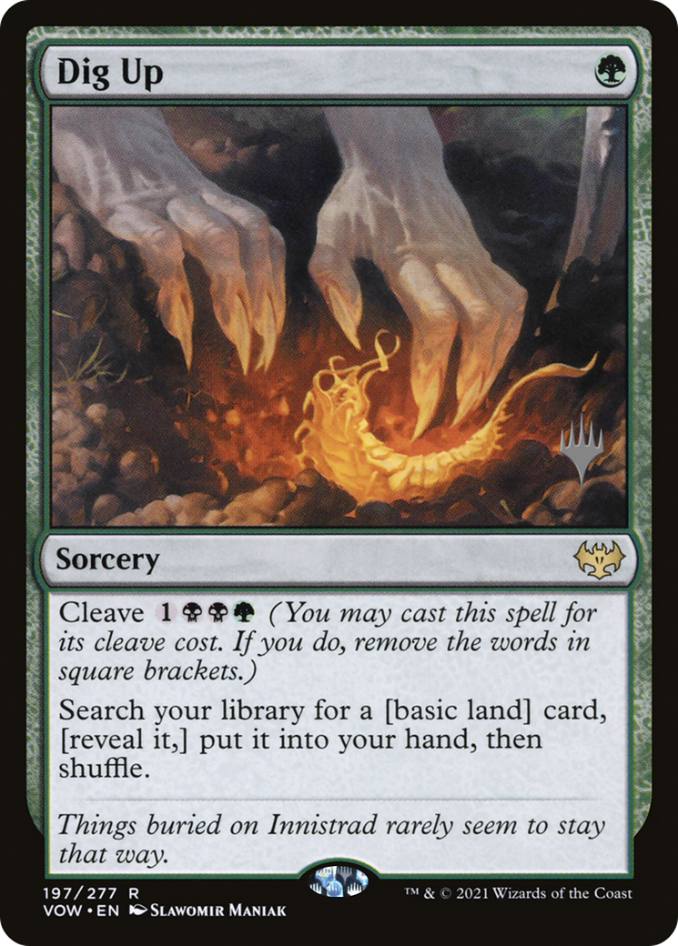 Dig Up (PPDMU-197P) - Innistrad: Crimson Vow Promos (Promo Pack) Foil