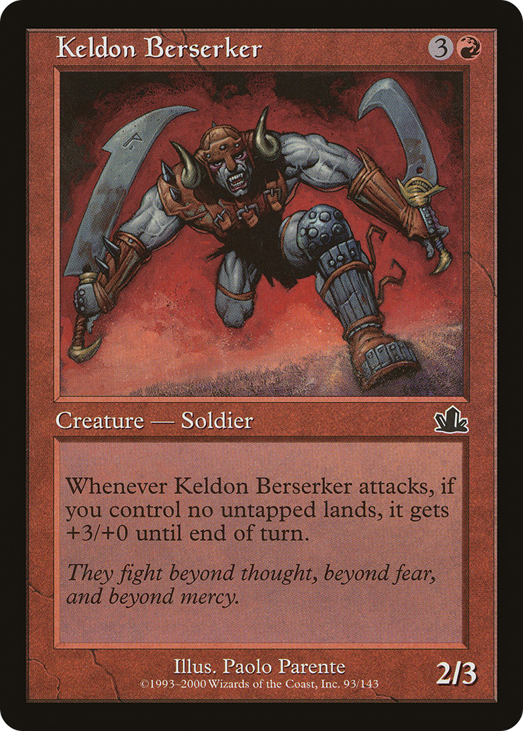 Keldon Berserker (PCY-093) - Prophecy Foil