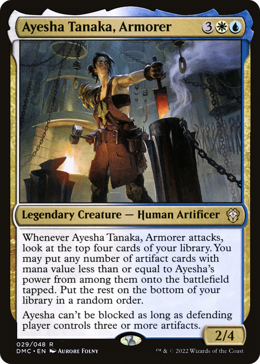 Ayesha Tanaka, Armorer (DMC-029) - Dominaria United Commander